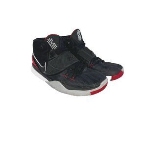 Nike Kyrie 6 GS Black Red Leather Basketball Sneakerhead shoe BQ5599-002 5.5Y